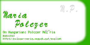 maria polczer business card